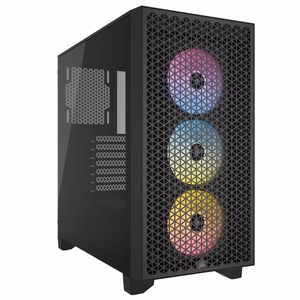 CORSAIR 3000D RGB karastatud klaasist Mid Tower korpus