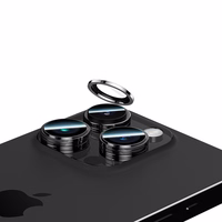 Benks Tempered glass DR Sapphire Lens Protector on camera jaoks Iphone 15 Pro/15 Pro Max (lens 3 pieces) must