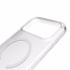 Puro Lite Mag TPU+PC Ümbris Compatible with MagSafe jaoks iPhone 17 Pro - Läbipaistev with Valge Ring