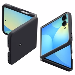 Spigen Nano Pop MagSafe ümbris Samsung Galaxy Z Flip8 telefonile – must ja hall