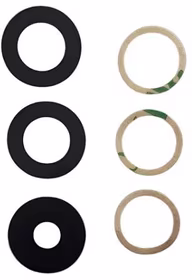 Samsung A165 A16 4G/A166 A16 5G lens jaoks camera Must (only lens 3pcs) ORG