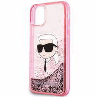 Karl Lagerfeld Glitter Karl Head iPhone 11/XR Ümbris - Roosa