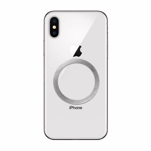 Universal round plate / magnet ring compatible with MagSafe hõbedane