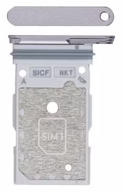 SIM card holder Samsung S931 S25/S936 S25 Plus Dual Hõbedane Shadow original (service pack)