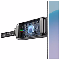 USAMS Kaabel USB-C - USB-C 100W 1,2m Zinc Alloy Fast Charging Data Cable Meteor Series SJ744USB01 (US-SJ744)