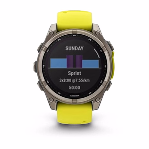 Nutikell Garmin Fenix 8 Sapphire Solar kollane