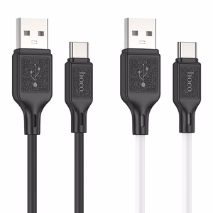Кабель USB A - Micro USB Hoco 2,4A 1 m X90 белый
