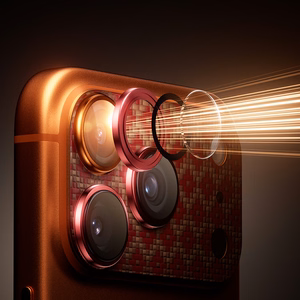 Benks karastatud klaasist Armor Warrior objektiiv (OR69) Iphone 17 Pro ArmorGrid oranž (kaamerasaare) jaoks