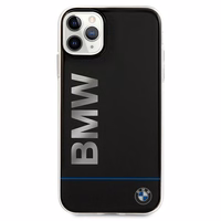 BMW Signature trükitud logo ümbris iPhone 11 Pro Max'ile - must