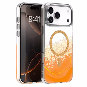 Чехол Epoxy Mag для iPhone 17 Pro Max 6,9'' оранжевый