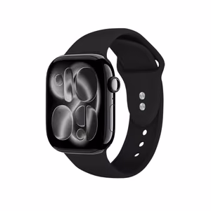 Ремешок Crong Liquid для Apple Watch 44/45/46/49 мм, чёрный