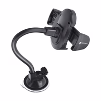 Car phone hoidja Forcell F-Grip Oval 27 cm windshield / dashboard / air vent must