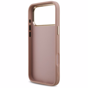 Guess Fixed Glitter Big 4G Metal Raamiga Ümbris jaoks iPhone 17 Pro Max - Roosa