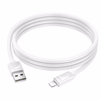 Kaabel USB A to Lightning Hoco 2,4A 1 m X114 valge