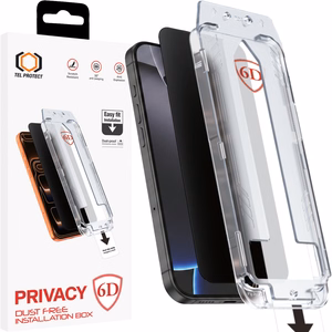 Tel Protect Dust-Free Easy Fit Privacy Full Glue 6D закаленное стекло для Iphone 15 Pro черное
