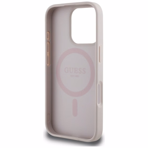 Guess 4G Circle Classic Logo MagSafe iPhone 16 Pro Ümbris - Roosa
