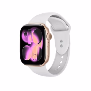 Crong Liquid rihm Apple Watch 38 / 40 / 41 / 42 mm kellale, valge