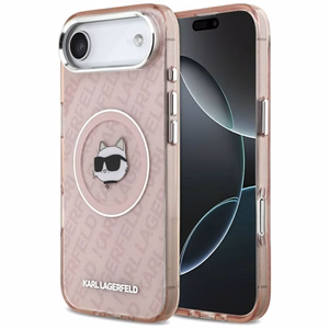 KARL LAGERFELD ümbris jaoks IPHONE 17 Air compatible with MagSafe KLHMP17MHMKBCHOP (IML Choupette Head Logo) roosa