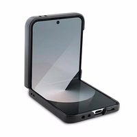 Guess Leather 4G Metal Logo Ümbris jaoks Samsung Galaxy Z Flip 6 - Brown