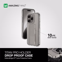 Amazing Thing Titan Pro Hoidja Ümbris 10FT IP156.7PTHGY jaoks Iphone 15 Pro Max titanium with alus