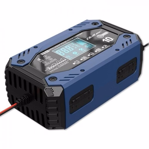 Qoltec 52482 sõiduki akulaadija 12/24 V must, sinine