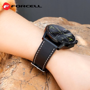 Strap to Samsung Galaxy Watch Forcell F-Design FS21 holes eco-friendly leather 20 mm black