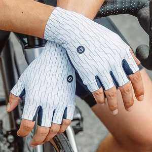 Rockbros Road Cycling Gloves Size: S - Black and White