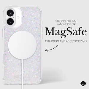 Kate Spade New York Protective MagSafe - Case for iPhone 16 Plus (Chunky Glitter)