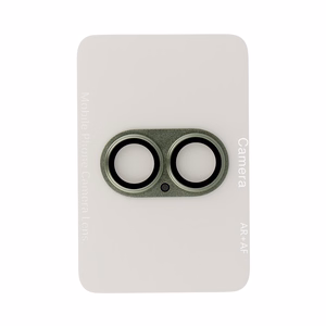 Закалённое стекло Tel Protect 95% AR+AF Full Metal защита камеры для iPhone 17 зелёное (camera island)