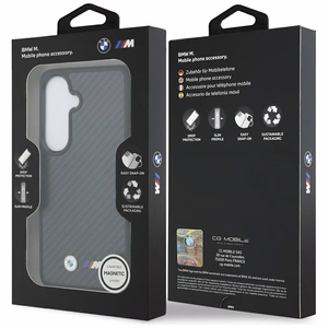 BMW ümbris Magnetic Kevlar koos Logo-ga Samsung Galaxy S26 jaoks must