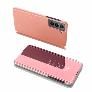Clear View ümbris Flip Cover Samsung Galaxy S22 + (S22 Plus) roosa