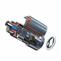 BWOO BO-CC73 PD autolaadija 1x USB-C - USB-A port 38W hõbedane