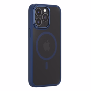 Comma ümbris Joy Elegant Mag jaoks iPhone 15 Plus sinine