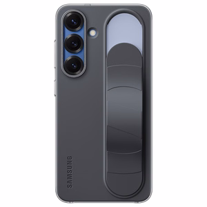 Samsung Standing Grip Ümbris EF-GS931CBEGWW Silicone Ümbris with Holder / Stand jaoks Samsung Galaxy S25 - must