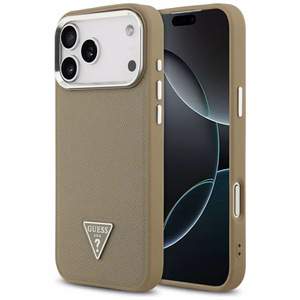 GUESS ümbris jaoks IPHONE 17 Pro Max compatible with MagSafe GUHMP17XPGTSPSW (Grained PU Triangle Logo) brown