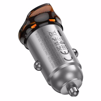 Car Laadija Hoco USB A + USB C QC3.0 PD 43W + Kaabel USB C to USB C NZ16A metal hall