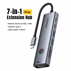 Adapter Essager 7 in 1 hall (In: Type-C)