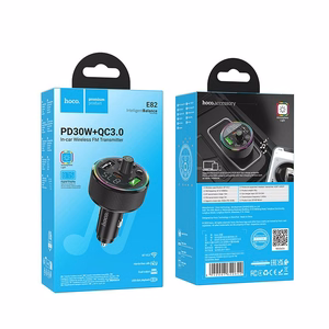 HOCO car transmitter FM bluetooth 2 x USB A + Type C PD QC3.0 30W E82 must