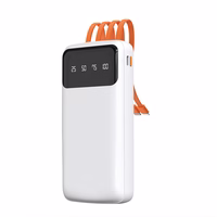 Dudao K6Pro universaalne 10000mAh energiapank USB-kaabliga, USB Type C, Lightning valge (K6Pro-white)