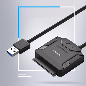 Ugreen CR108 2.5'' / 3.5'' kõvaketta adapterkaabel (USB-A 3.0 - SATA) - must
