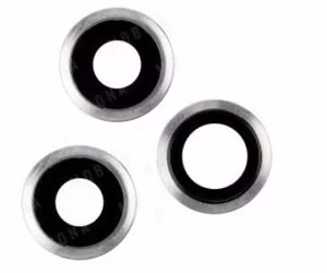 iPhone 11 Pro/11 Pro Max kaamera lääts raamiga hõbedane (3tk) ORG