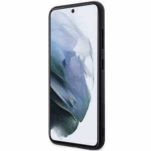 Karl Lagerfeld Saffiano Mono Metal Logo ümbris jaoks Samsung Galaxy S24+ - must