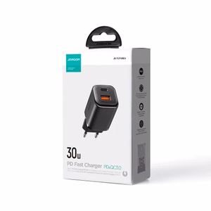 Laadija Joyroom JR-TCF08EU must 30W (1xPD / 1xQC3.0)