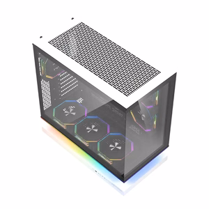 DarkFlash F1 ATX-arvutikorpus 6 ventilaatoriga, valge