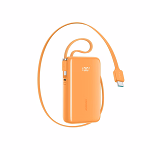 Joyroom JR-PR2L 35W 10000mAh Powerbank Sisseehitatud USB-C Kaablitega - Oranž