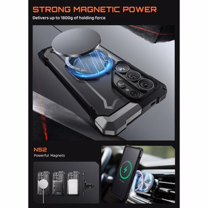 Supcase UB Grip Mag MagSafe ümbris Samsung Galaxy S26 Ultra jaoks - must