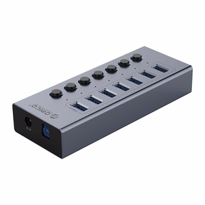 Orico BT2U3-7AB jaotur 7x USB-A 3.0 lülititega - hall