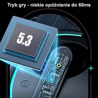 USAMS Kõrvaklapid Bluetooth 5.3 TWS ENC XJ13 Series Gaming Juhtmevaba mustad BHUXJ01 (US-XJ13)