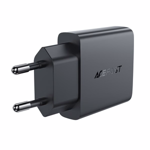 Acefast A65 PD 20W GaN USB-C Ultra Slim Wall Laadija - must