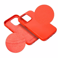 LEATHER MAG COVER ümbris jaoks SAMSUNG S25 PLUS punane